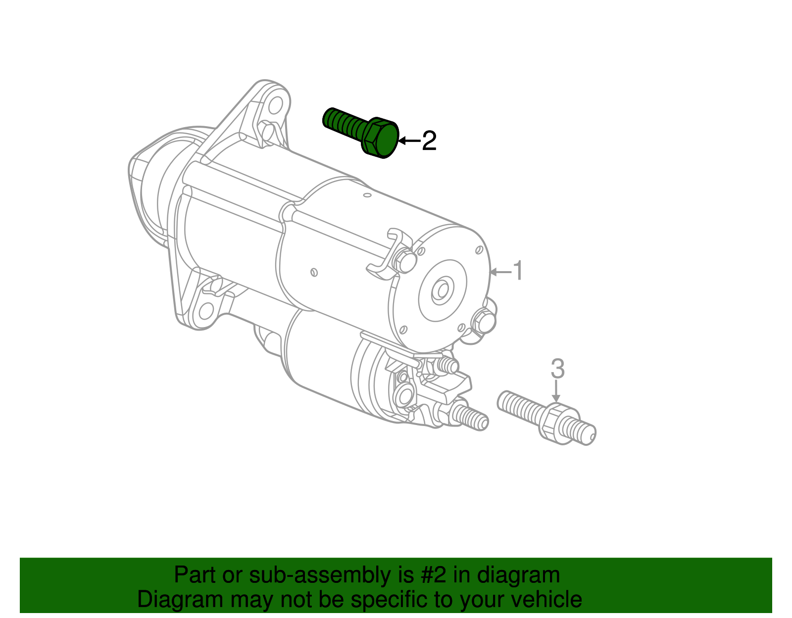 Starter Bolt - GM (11048336)