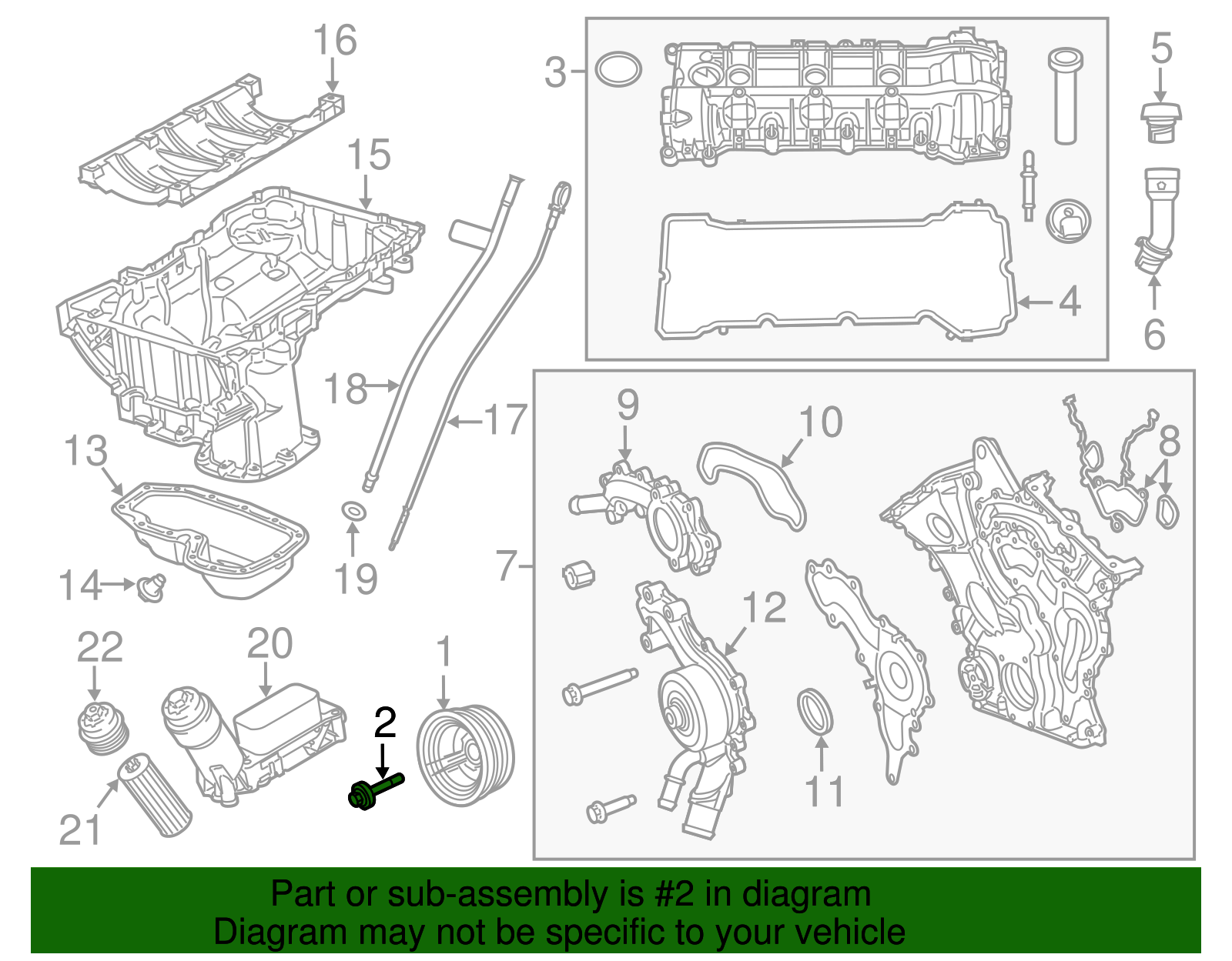 2011-2014 Volkswagen Routan Crankshaft Damper Bolt WHT-010-198 | OEM ...