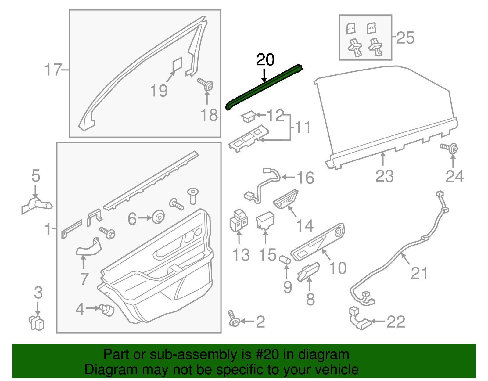 Belt Weather-Strip - Ford (GD9Z-5425860-A)