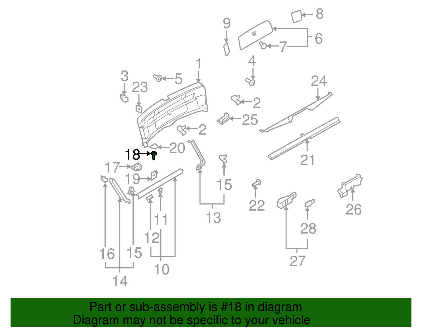 N-105-842-01 - Handle Screw 2010-2019 Audi Q7 | Audi OEM Parts
