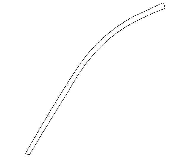 Front Passenger Side Door Window Upper Reveal Molding - GM (84028379)