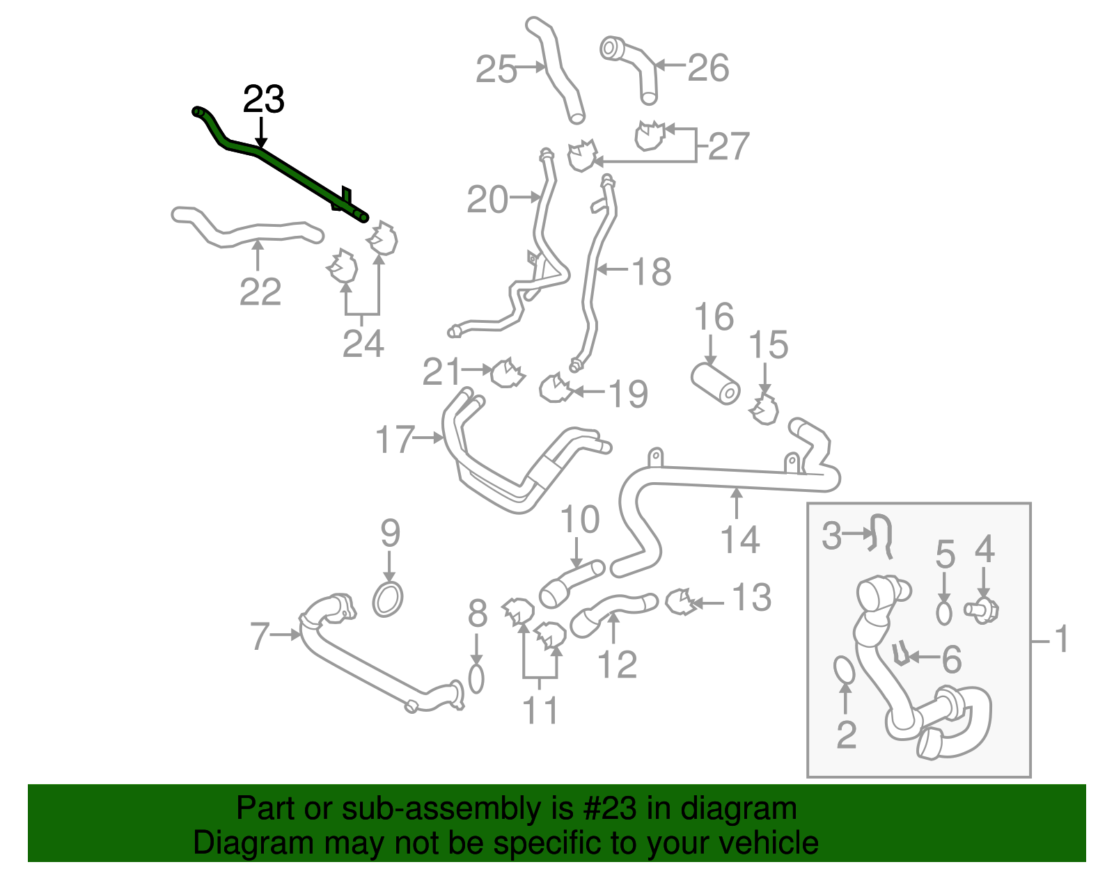 Pipe - Volkswagen (7L6-121-070-BE)