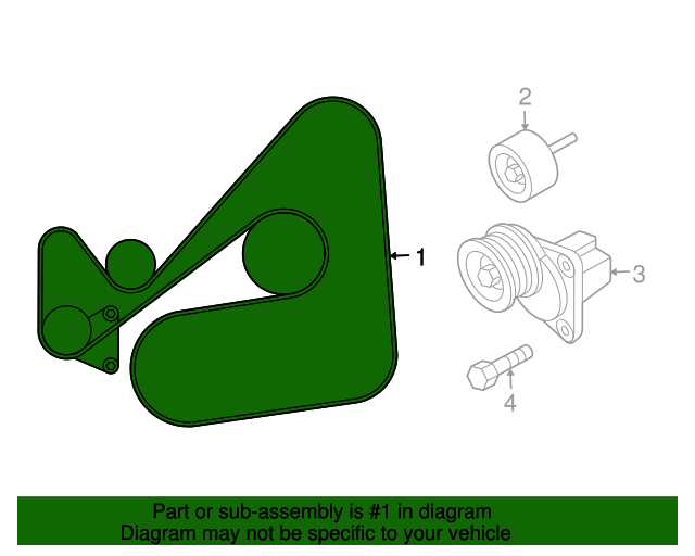 L51815909A9U Serpentine Belt 20092013 Mazda 6 MazdaSwag