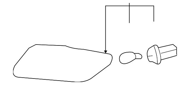 Passenger Side Rear Side Marker Lamp - GM (96830944)