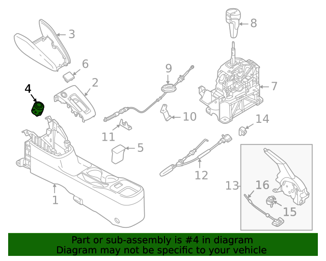 20202022 Nissan Versa Ignition Switch 251505RA0B QuirkParts