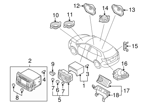 Sound System for 2011 Mazda CX-9 OEM Parts Online