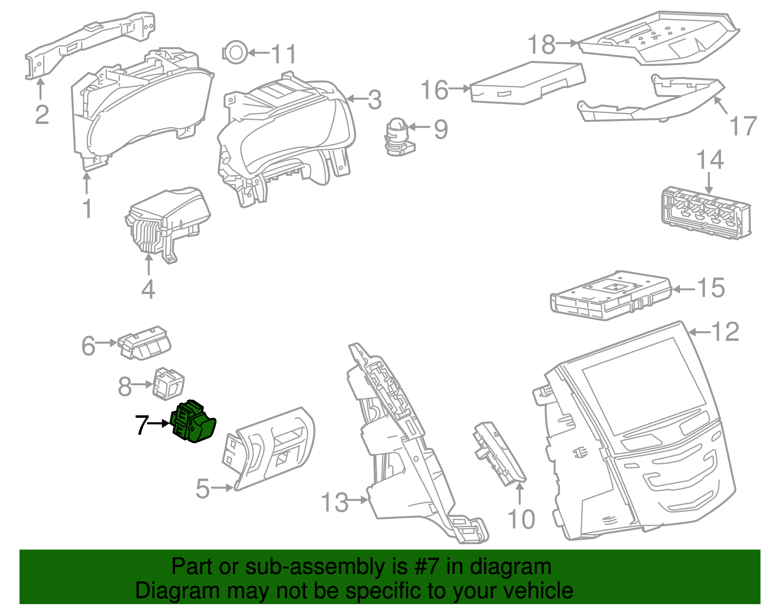 F (S)Switch - Cadillac (84108455)