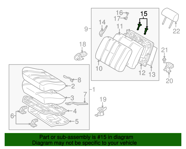 TOYOTA Genuine 71930-13030-B2 Headrest Support