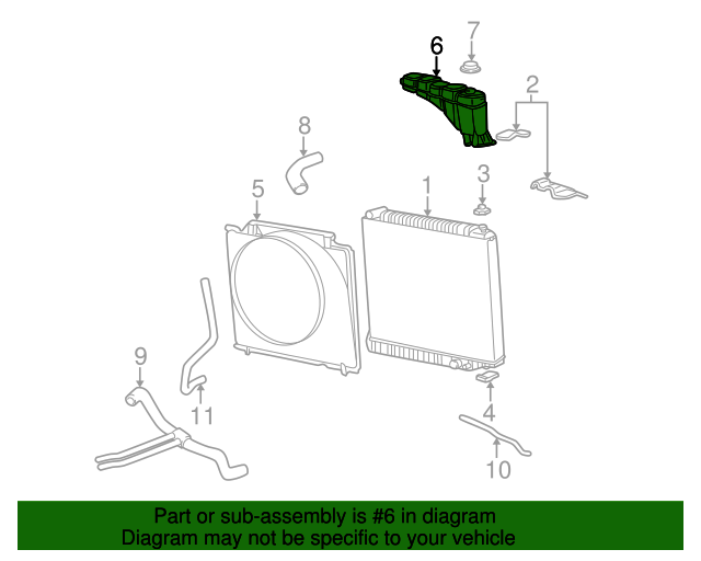 20032007 Ford Reservoir 6C3Z8A080B Blue Springs Ford Parts