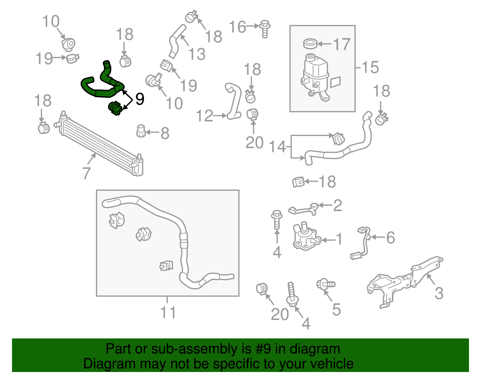 Upper Hose - Toyota (G9225-47021)