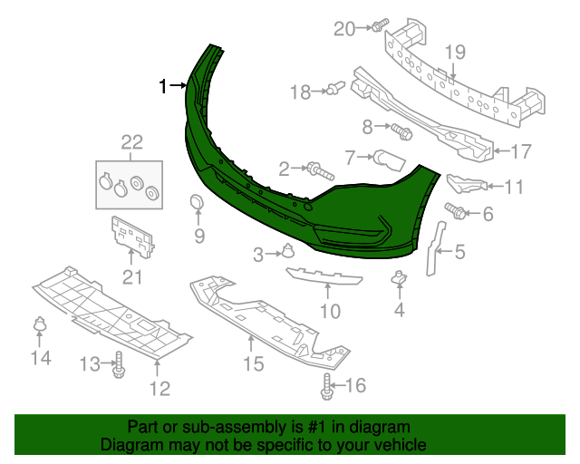 20192021 Mazda CX5 Bumper Cover KN3L50031BB