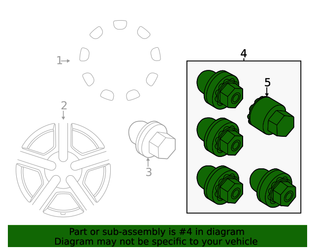 20202023 Land Rover Wheel Lock Kit LR133529 OEM Parts Online