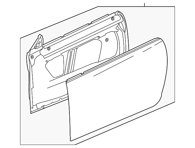 Front Passenger Side Door - Cadillac (84123306)
