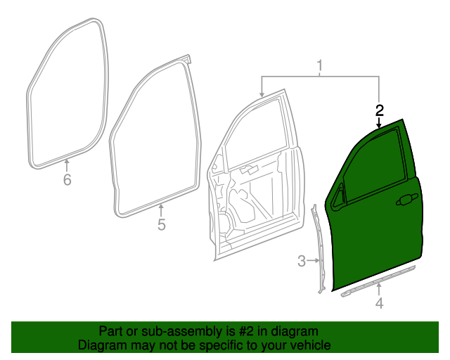 84192430 Door Trim Panel 20172020 Chevrolet Suburban GM Wholesale