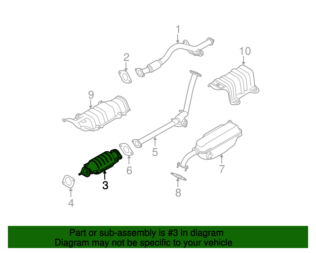 2895026270 Catalytic Converter 20062009 Hyundai Accent World