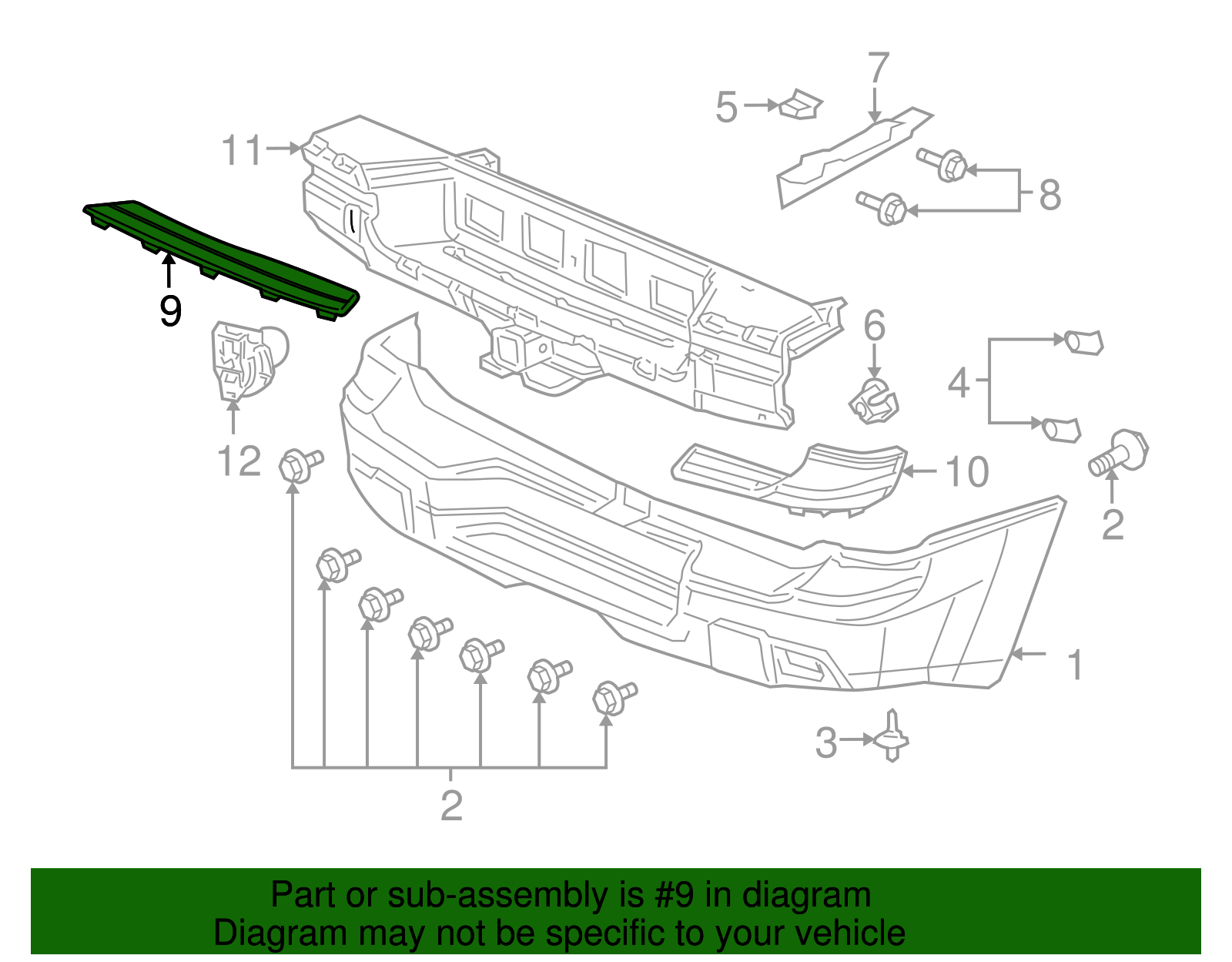 Rear Bumper Step Pad - GM (88938462)