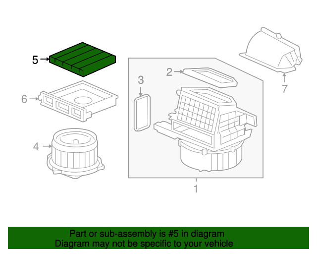 80291SAA316 Element Filter 2007 2008 Honda Fit Honda Factory Parts