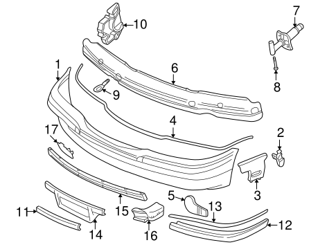 Bumper & Components - Front for 1998 BMW 740iL | BMW Parts