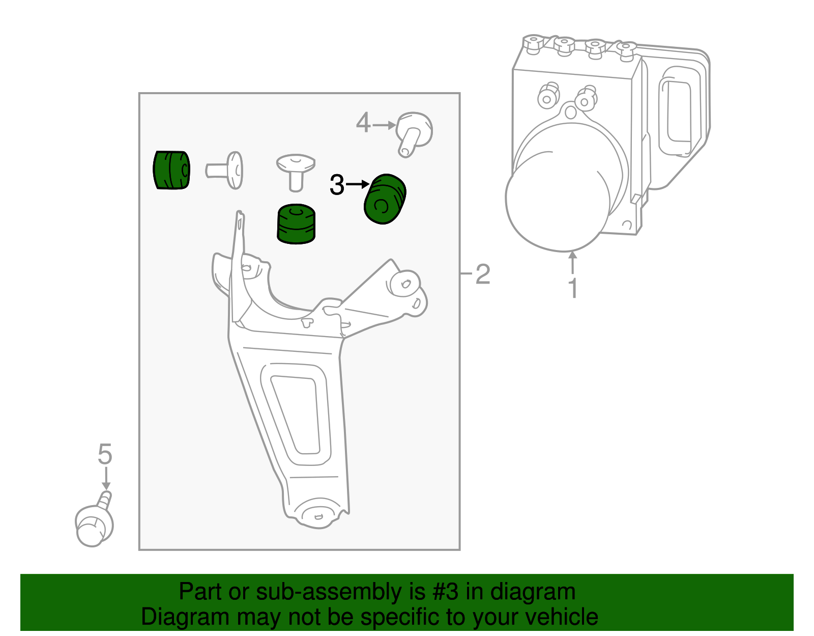 Mount Bracket Cushion - Scion (44546-12110)