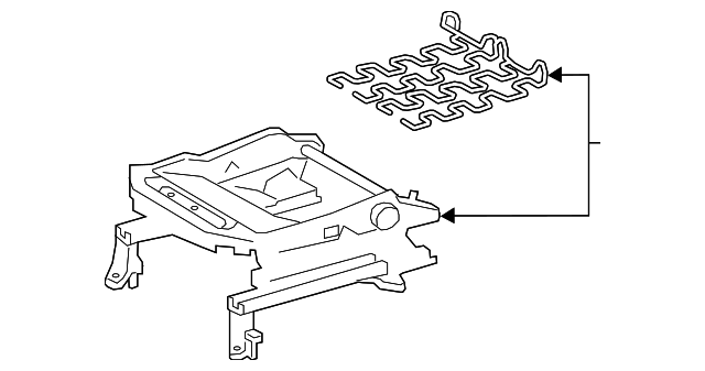 TOYOTA Genuine 71610-52092 Seat Cushion Spring TOYOTA Genuine 71610-52092 Seat Cushion Spring