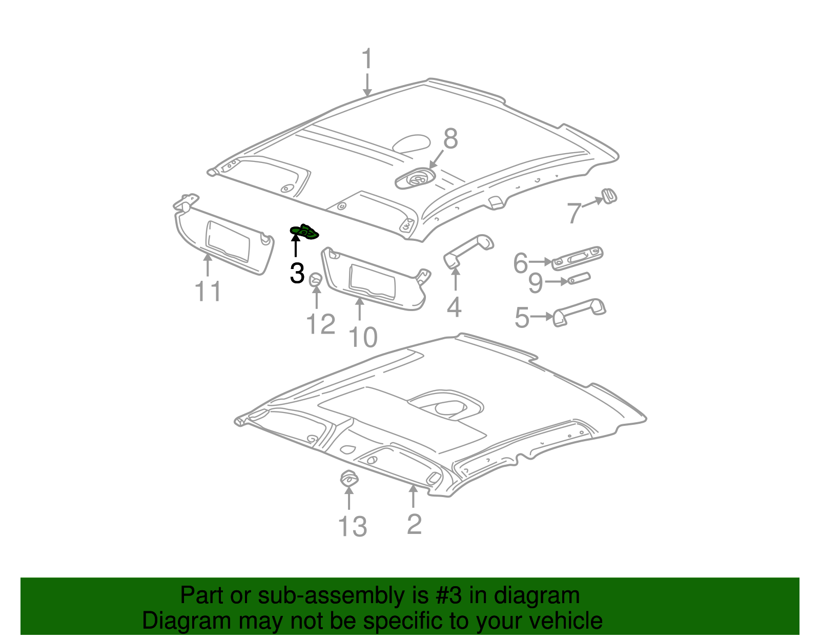 Clip, Hdlng T/Panel - GM (09134700)