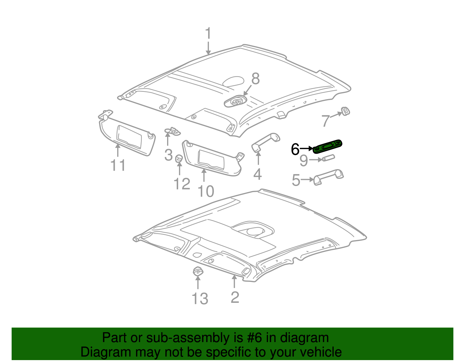 Cover, R/Rl Rear Asst Strp Escut *Opel Gray - GM (90440487)