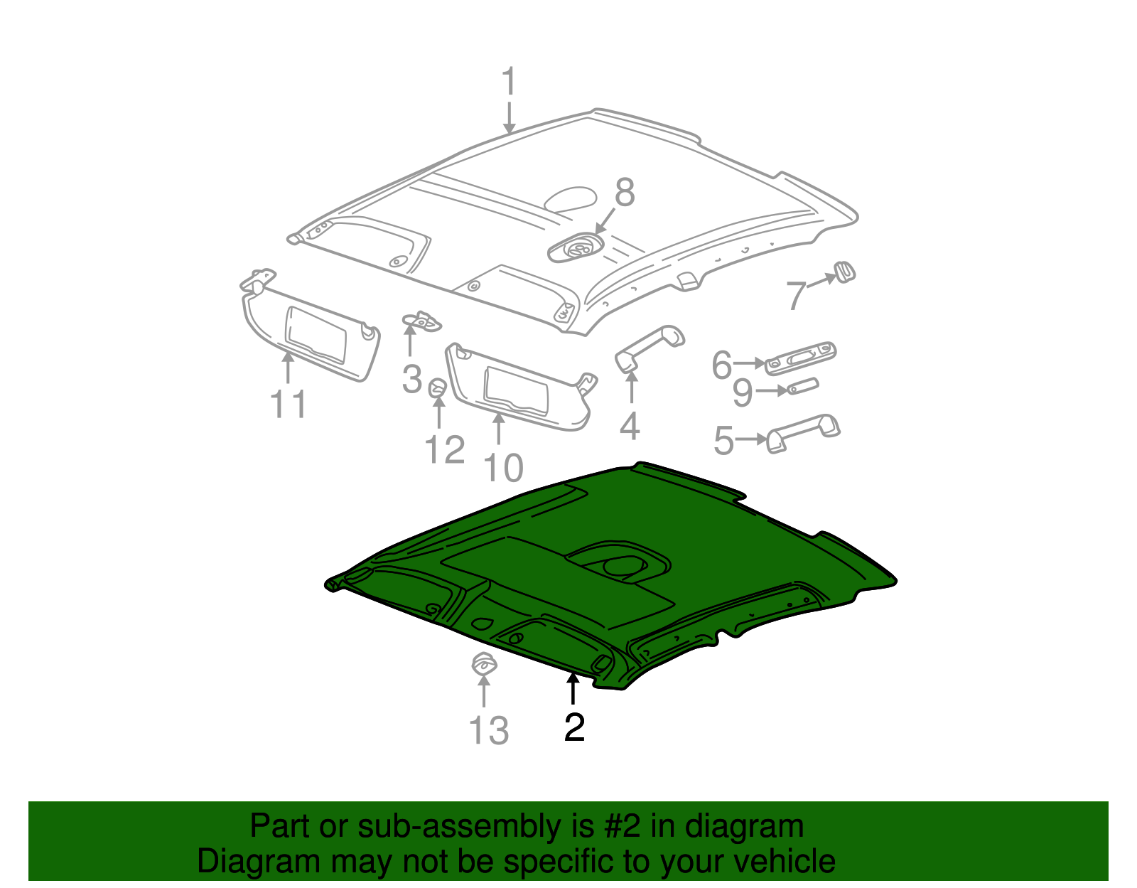 Panel Assembly, Hdlng Tr *Opel Gray - GM (90440468)
