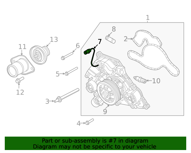 20052023 Mopar Engine Water Pump Drain Plug 6034331