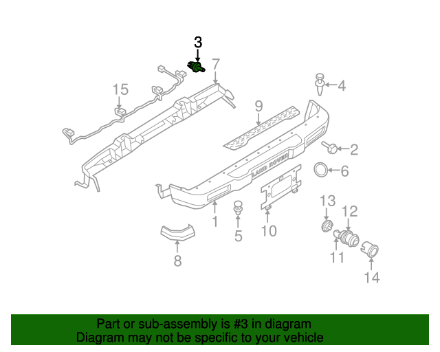 Genuine OEM Rocker Molding Clip Part# 79086L Fits 1993-2005 Land Rover ...
