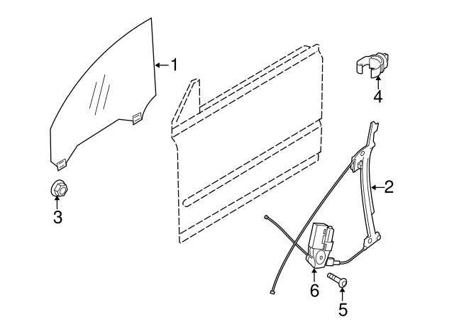 30633659 - Window Regulator 2006-2013 Volvo C70 | AutoNationParts.com