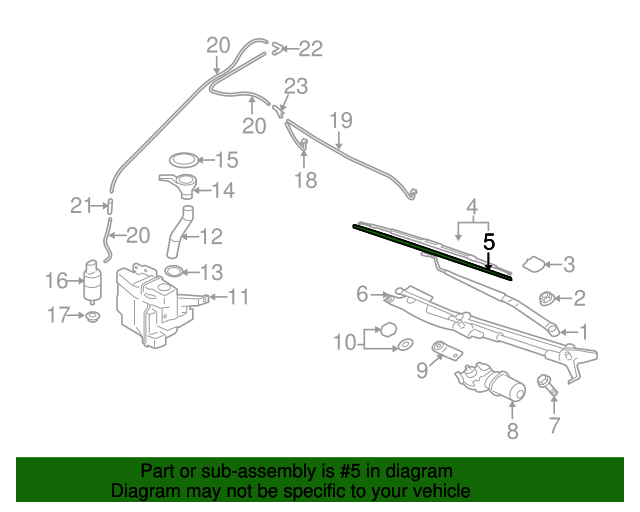 19992017 Mitsubishi Wiper Insert MR275300 Auto Parts