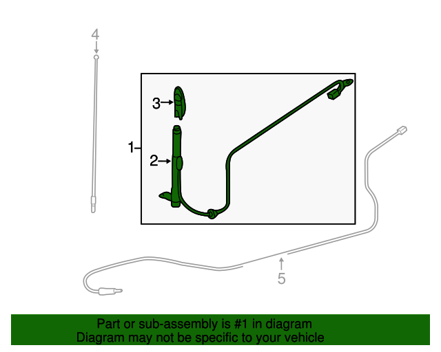 20042010 Toyota Sienna Radio Antenna 86300AE010 OEM Parts Online