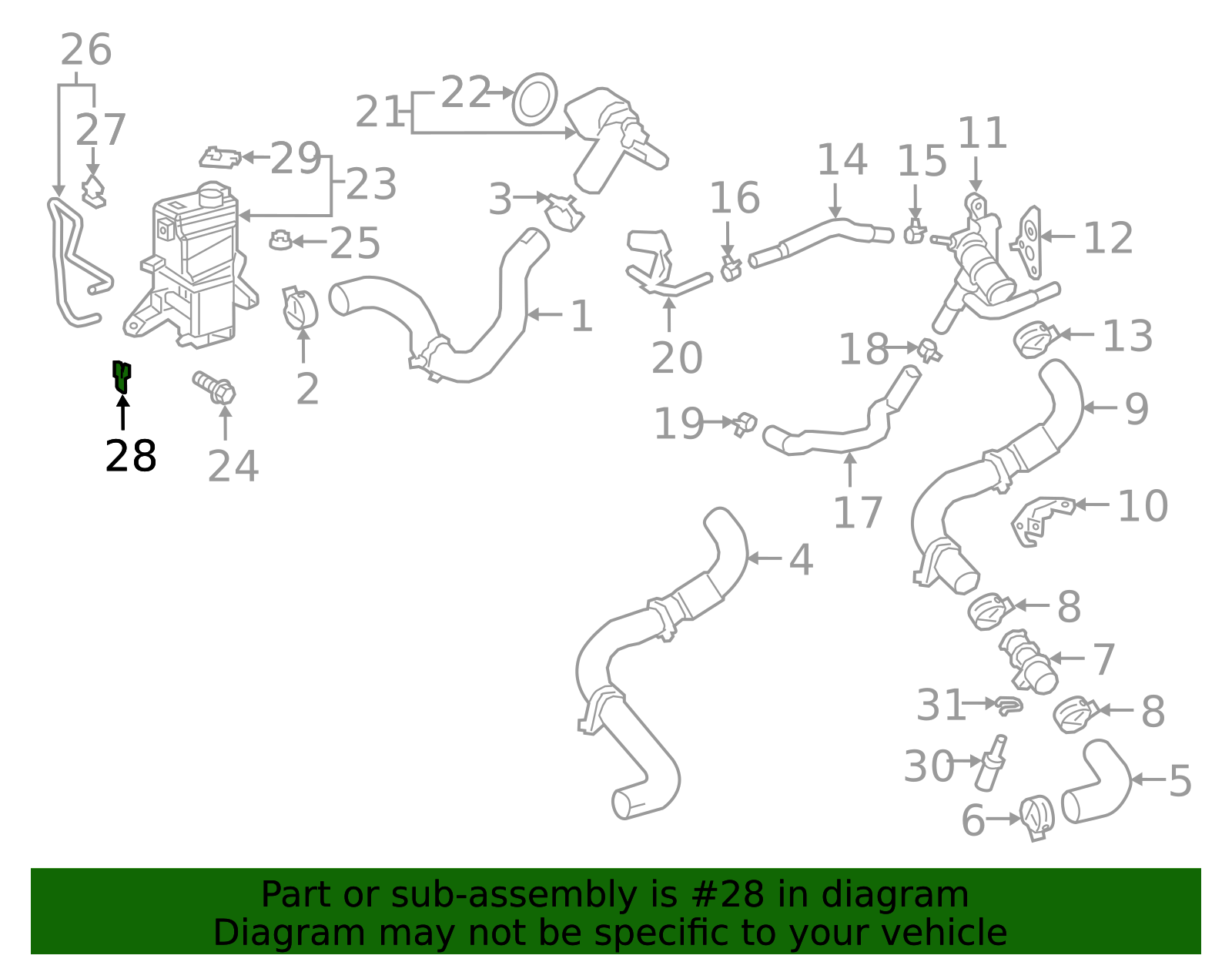 Overflow Hose Clip - Toyota (90466-11004)