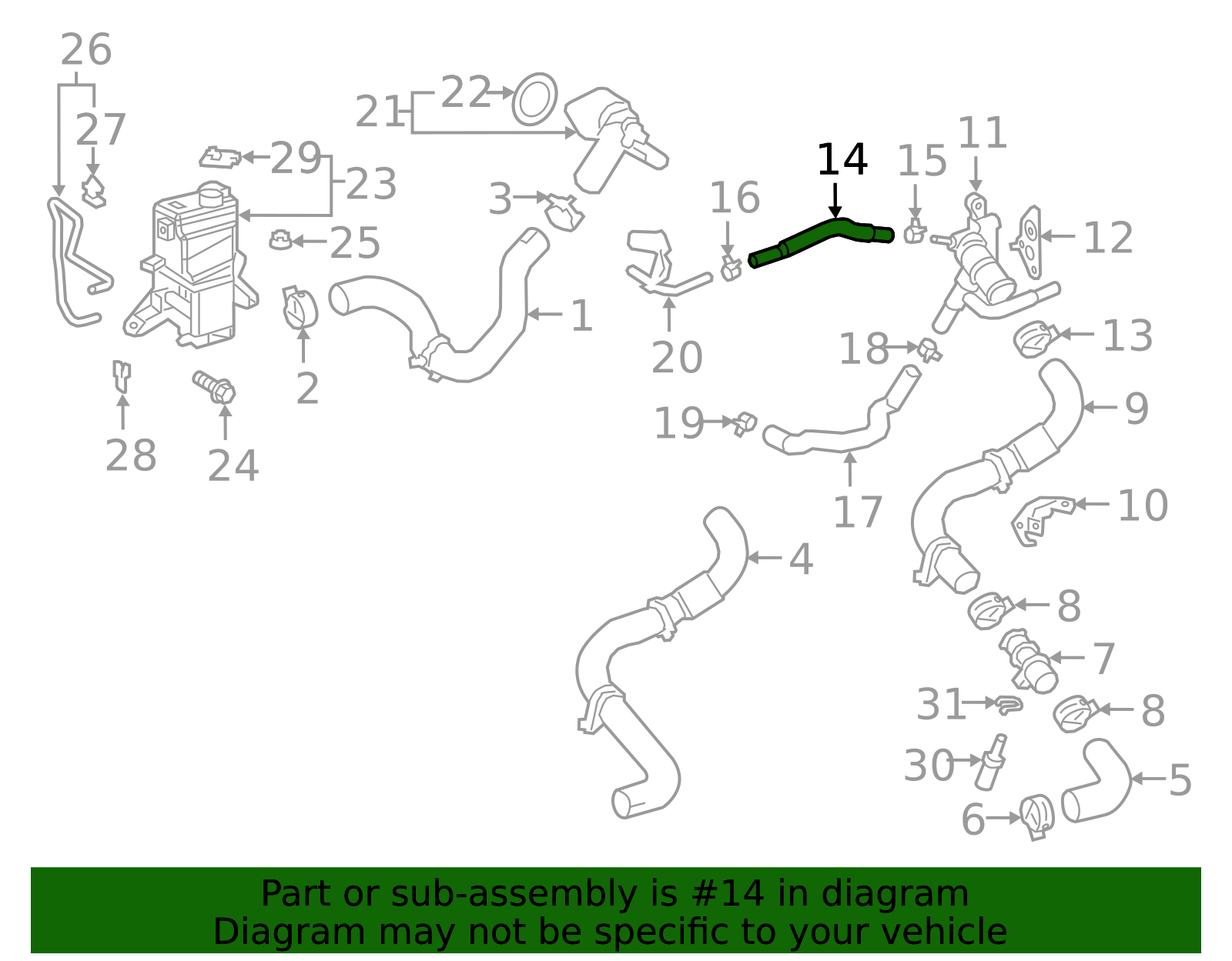 By-Pass Hose - Toyota (16297-25010)