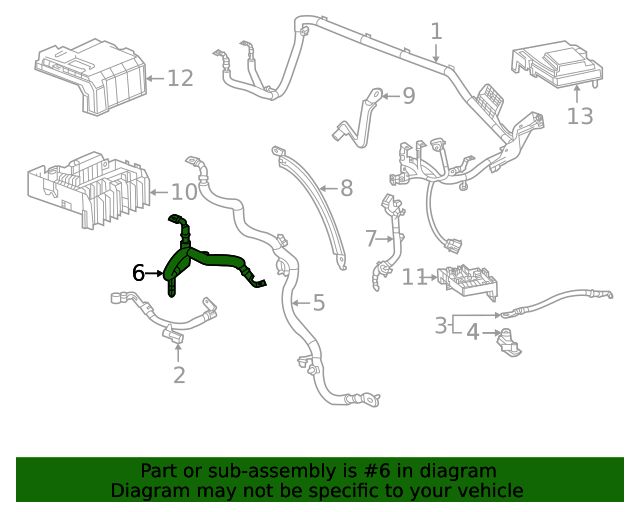 20202023 GM Alternator Battery Jumper Cable 84735810