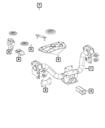 68238706AA - Frame, Bumper and Fascia: 5th Wheel Stud Plate for Ram: 2500 Image