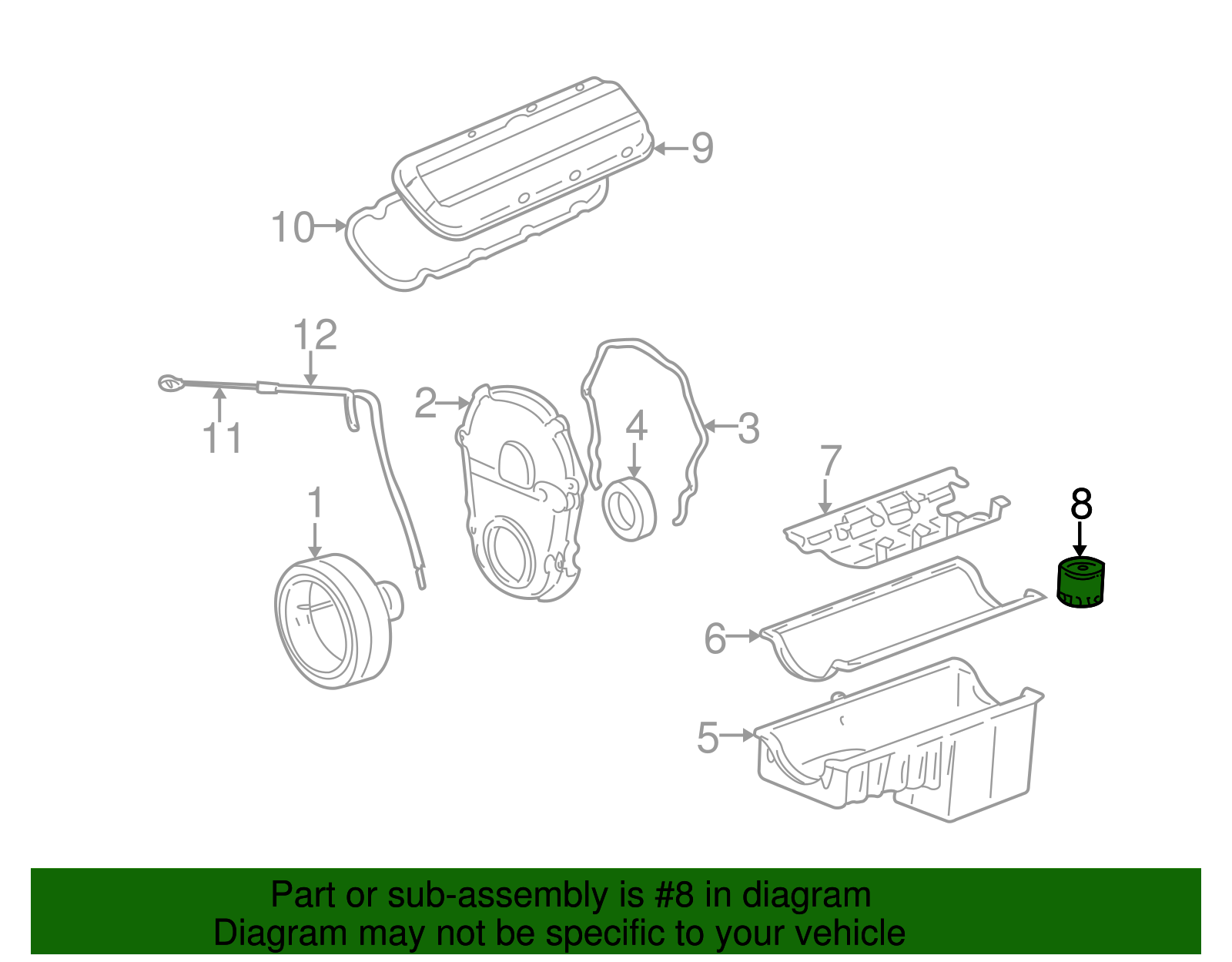 Oil Filter - Cadillac (89028862)