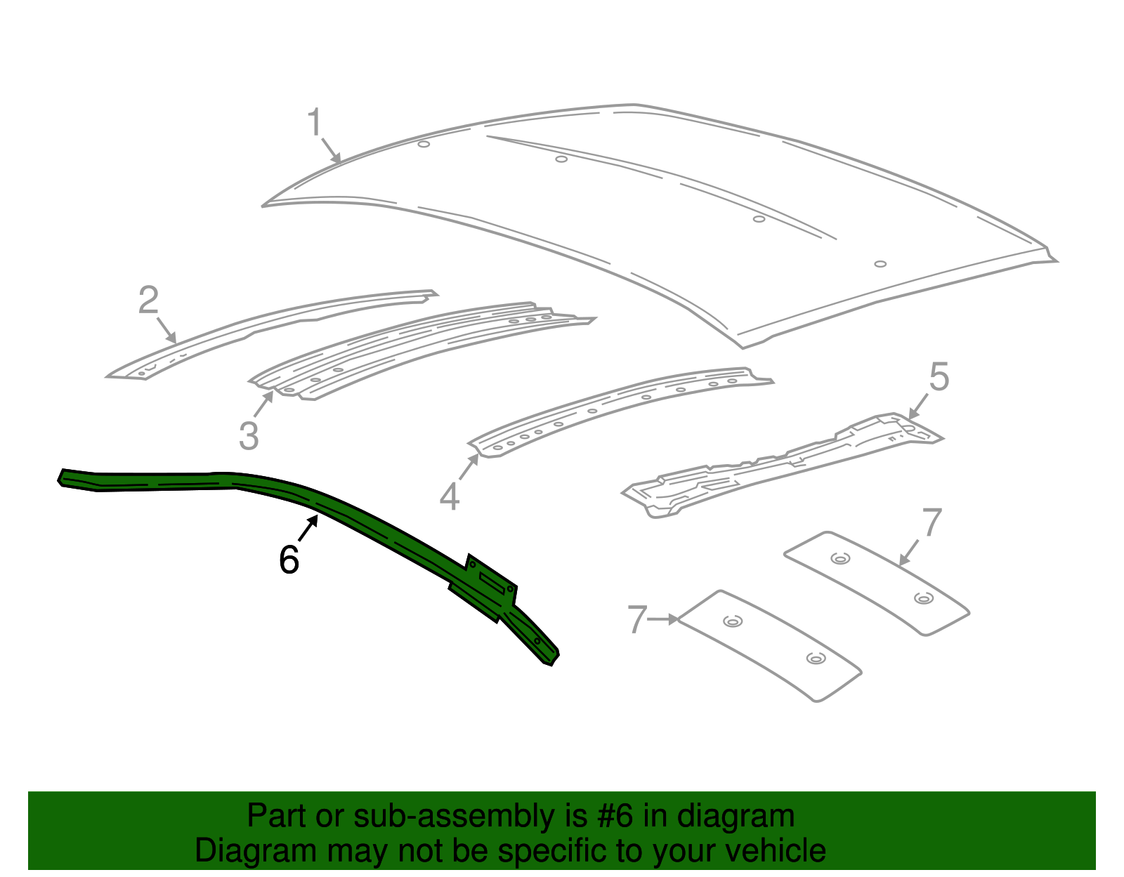 Windshield Pillar Reinforced - Ford (GD9Z-5451186-A)