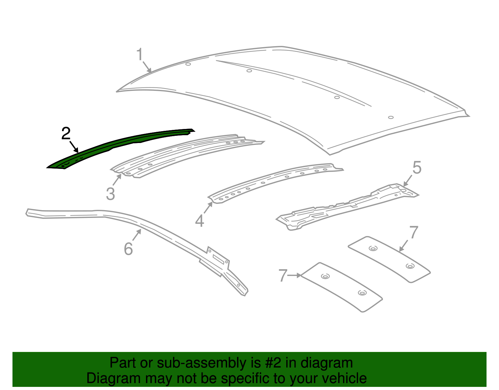 Windshield Header - Ford (GD9Z-5403408-A)