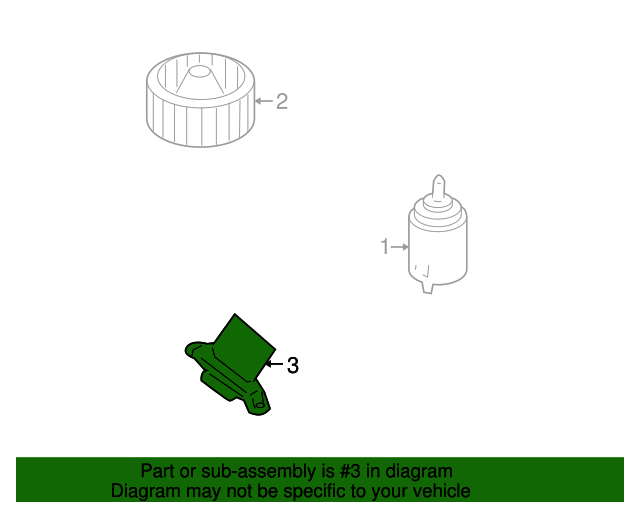 20042012 GM Auxiliary Heating and Air Conditioning Blower Motor