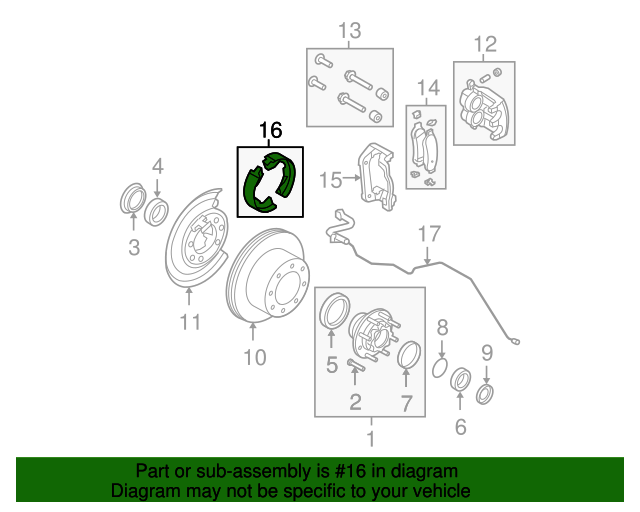2005-2012-ford-park-brake-shoes-8c3z-2648-a-oem-parts-online