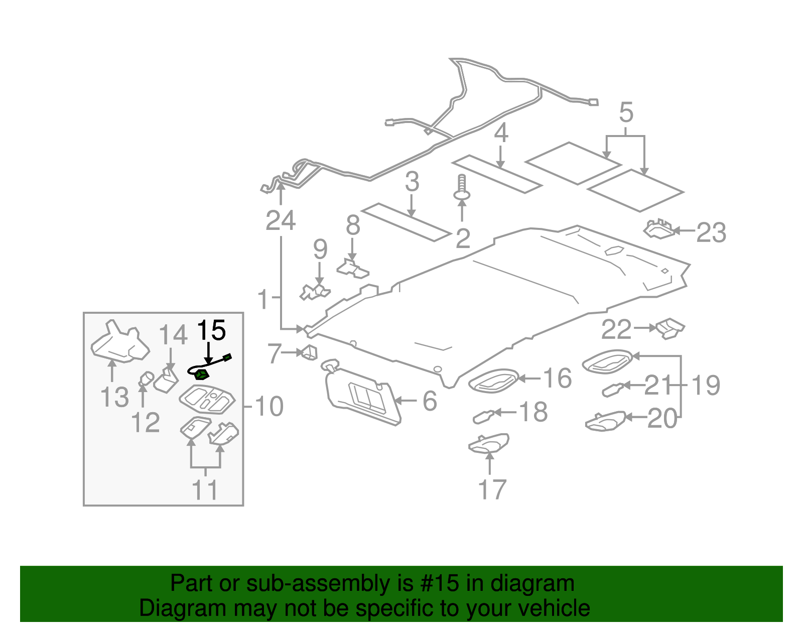 Microphone Assembly-M/Tel *Left Cashmere - GM (15781014)