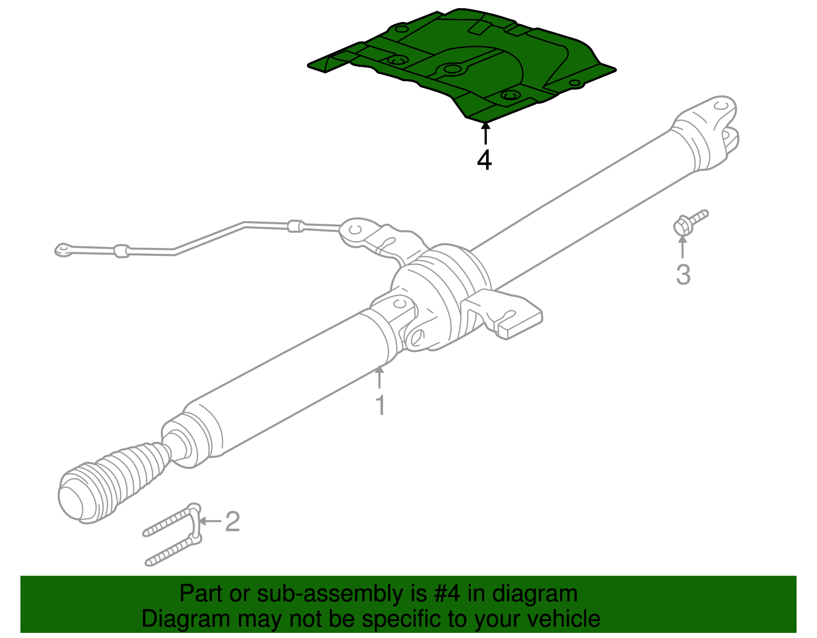Drive Shaft Center Support - Ford (YL8Z-4A499-AA)