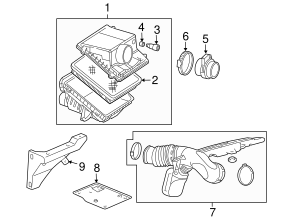 2007-2014 GM Air Cleaner Outlet Duct 15901934 | AutoNationParts.com