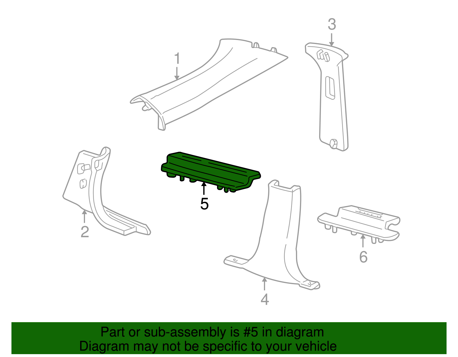 Scuff Plate - Ford (YW4Z-5413208-AAD)