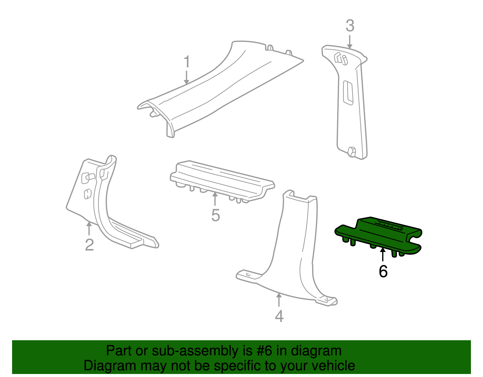 Scuff Plate - Ford (XW4Z-5413229-AAD)
