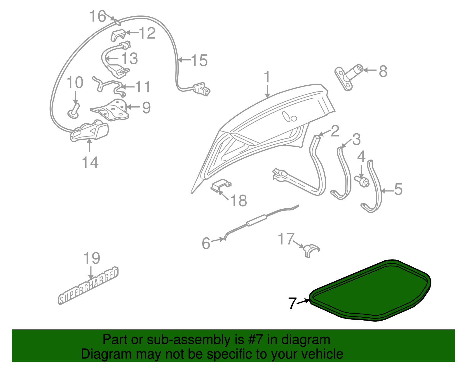 Weatherstrip - GM (25657709)