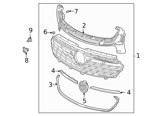 thumbnail image 2 of Genuine GM 2011-2013 Buick Regal Front Grille Emblem – Tri-Shield New OEM 2 of 4