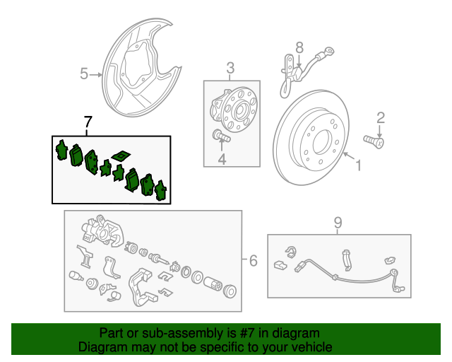 20132018 Acura ILX Brake Pads Rear 43022TR0A01 Acura Automotive Parts