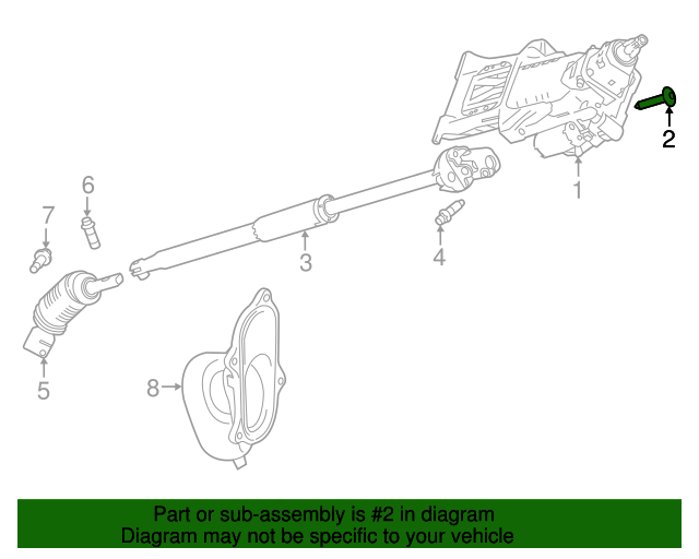 Genuine Steering Column Screw for 20212023 Land Rover Discovery Land
